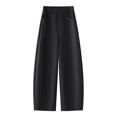 米白色羊毛裤子女今年流行爆款