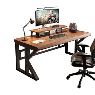 实木电脑桌书桌学生家用写字桌电竞桌长方形卧室学习双人办公桌子