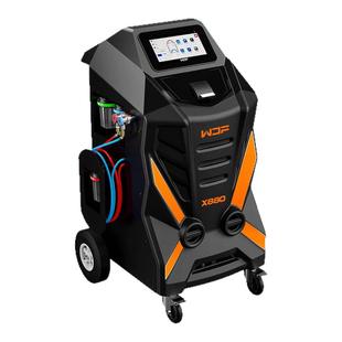 万得福X880全自动汽车空调冷媒机R1234yf制冷剂回收加注打印数据