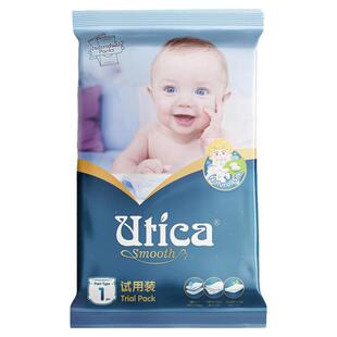Utica尤蒂卡蚕丝XXL码拉拉裤体验装3片婴儿超薄透气瞬吸尿不湿