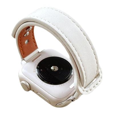 Uhada苹果手表新款皮质双扣表带