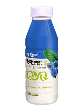 泉阳泉野生蓝莓汁饮料0含剂花青素长白山果汁整箱饮用饮品柠檬
