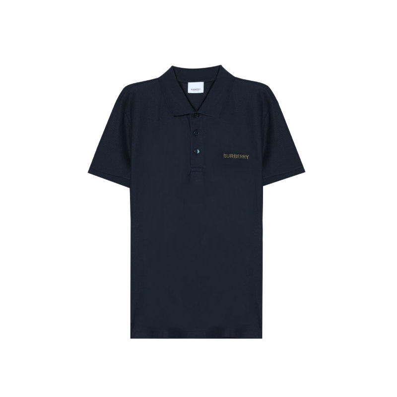 【自营】BURBERRY/博柏利夏季男士Logo字母刺绣简约短袖POLO衫