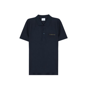 【自营】BURBERRY/博柏利夏季男士Logo字母刺绣简约短袖POLO衫