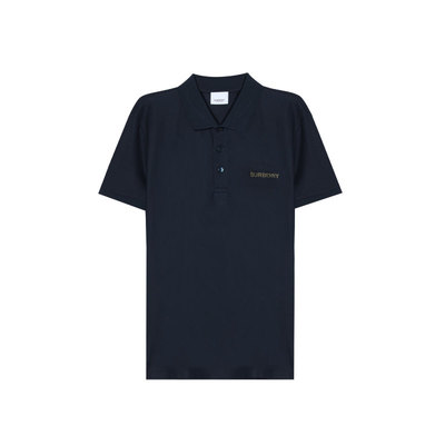 【自营】BURBERRY/博柏利夏季男士Logo字母刺绣简约短袖POLO衫