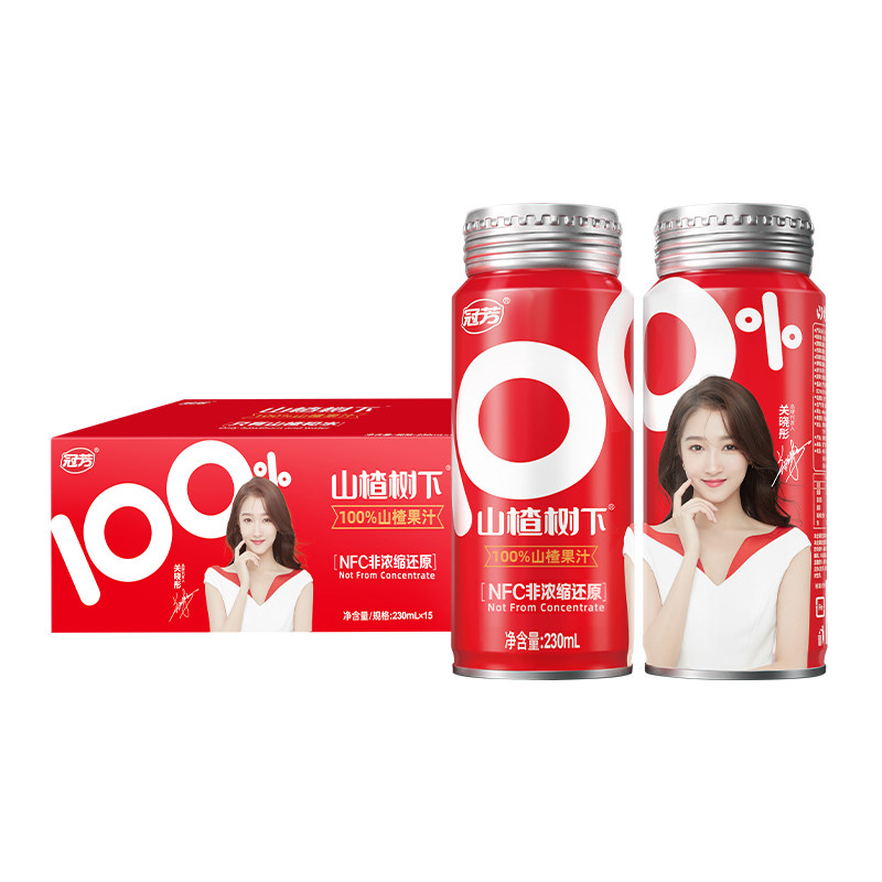 100%纯山楂汁儿童饮料