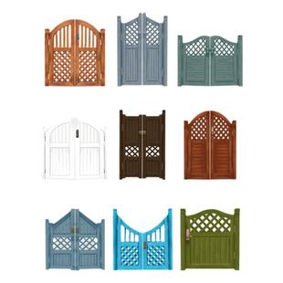 户外庭院门花园木门防腐木栅栏门篱笆门围栏小门半腰门实木院子门