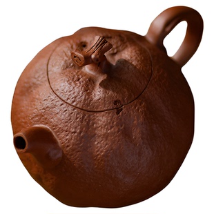 宜兴紫砂 黄龙山原矿深坑紫泥 仿生器 红橘中品橘子丑橘丑八怪