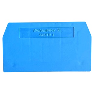 魏德米勒ZAP/TW5 BL 蓝色挡片 ZDU6配套蓝色端板 隔板 1608840000