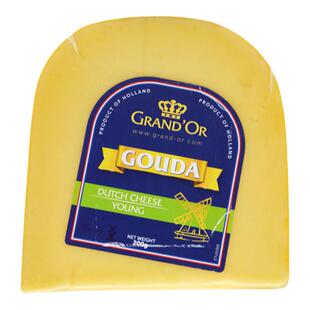 荷兰进口格兰特原味高达干酪原制奶酪黄波芝士块即食配红酒200g