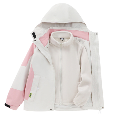 男童加绒外套三合一可拆卸两件装