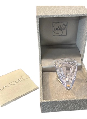 法国莱俪中古人造水晶戒指