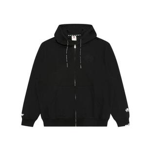 Aape旗舰店男装春季猿人压凸印花纯色简约连帽卫衣外套D315XXP