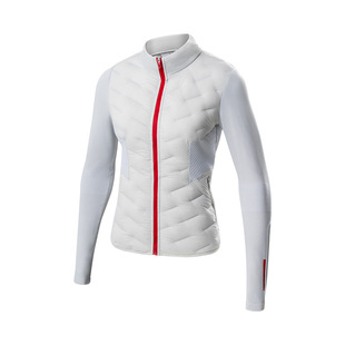 PlayTop鹅绒保暖滑雪高尔夫内胆女修身徒步轻薄排骨羽绒服中间层