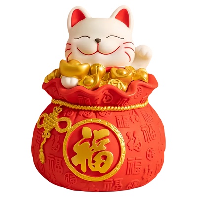 2025新款女孩高颜值存钱罐可进可出招财猫防摔大人免砸储蓄大容量