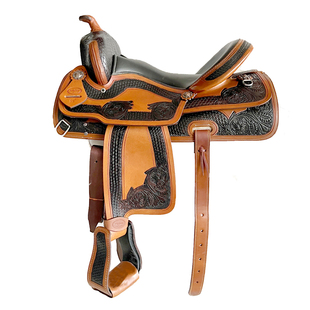 马鞍西部马鞍马术用品牛皮雕花骑马装备套装教学鞍综合鞍骑乘鞍