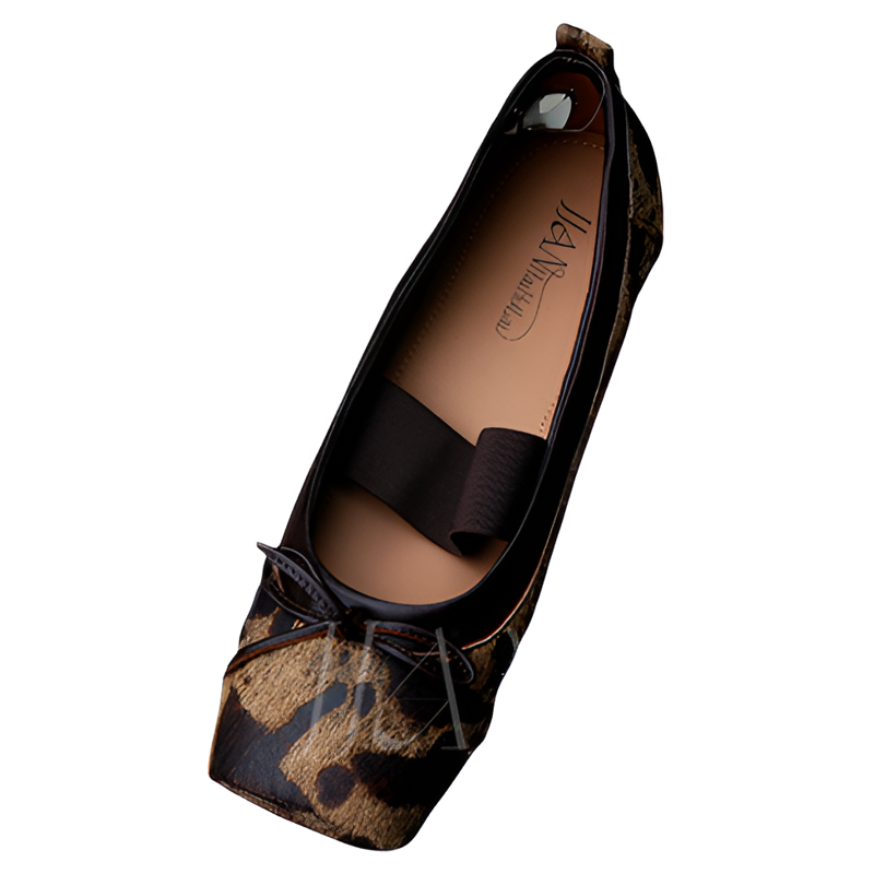 JJAN HAIHUILAI原创新设计猪鼻马毛芭蕾鞋法式复古外穿玛丽珍鞋女