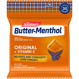 [3袋装]澳洲Nestle雀巢Anticol黄油薄荷糖硬糖含片润喉糖SOOTHERS