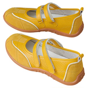 达芙妮运动玛丽珍鞋女2026新款春季透气凉单鞋魔术贴芭蕾德训鞋子