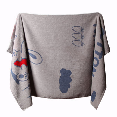 浴巾纯棉男女加大柔软强吸水卡通