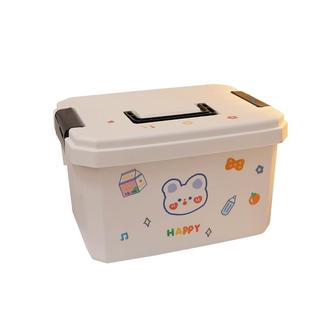 可爱ins风手提收纳箱家用医药箱储物盒子学生宿舍桌面杂物收纳盒