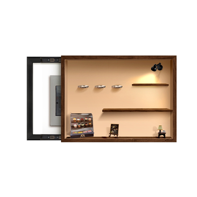 客厅Molly盲盒收纳电表箱装饰画