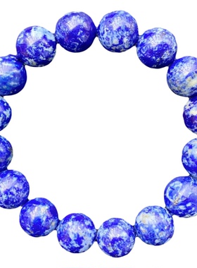 老矿青金石手串民族风青花瓷