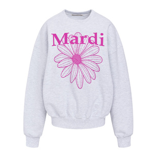 MardiMercredi小雏菊黑粉印花卫衣女宽松韩系淡人全棉上衣新款