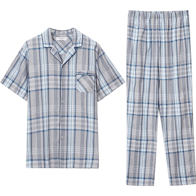 春夏梭织棉家居服秋鹿男