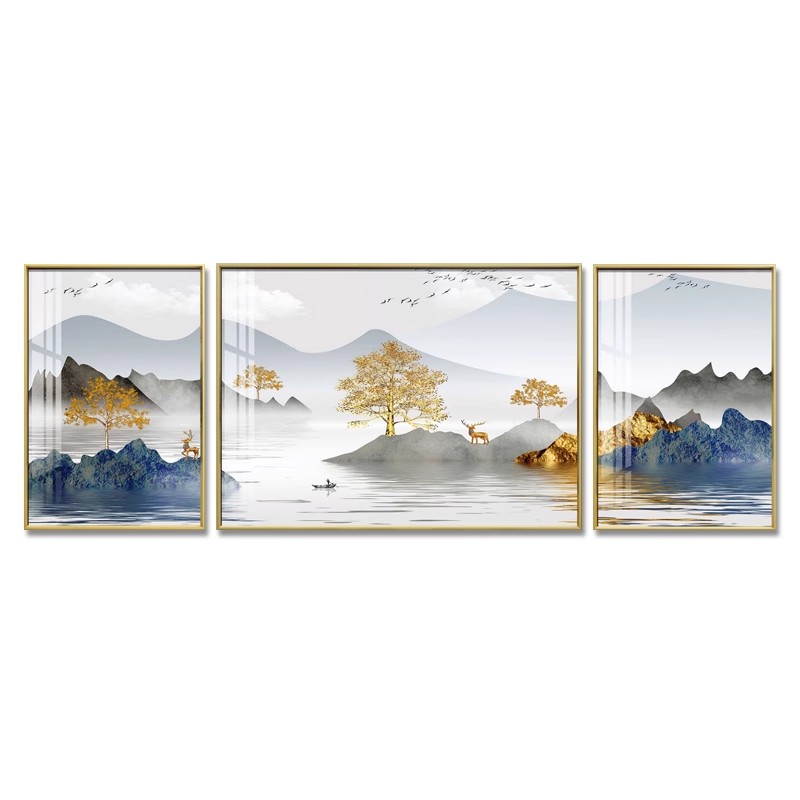 客厅装饰画现代抽象沙发背景墙