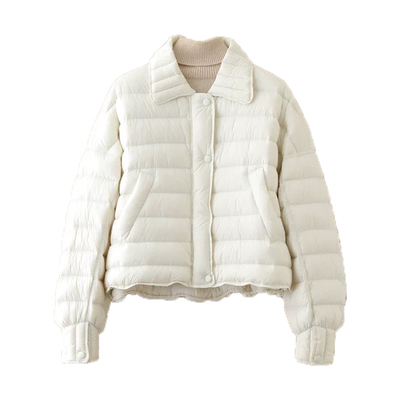 韩版短款轻薄排骨羽绒服女高级感