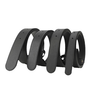 适用G扣精品真皮不带头皮带可替换进口头层小牛皮腰带男女3cm3.8