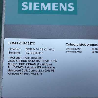 【议价-可维修】 西门子Siemens 6ES7647-6CE30-1HA0 全新/均有货