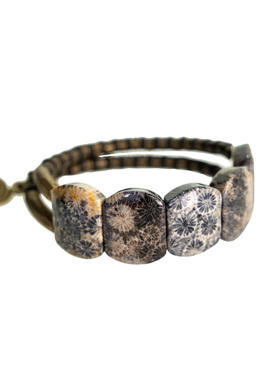 曲尾花原创混搭设计天然石手串