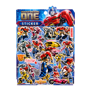 变形金刚3d立体海绵泡泡贴纸儿童擎天柱大黄蜂男孩奖励粘贴画玩具