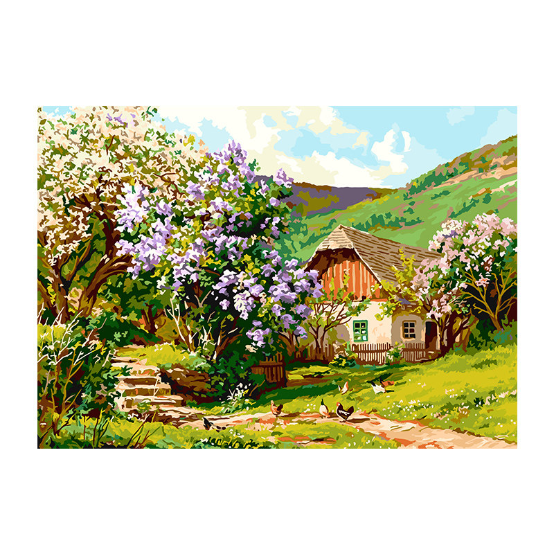 自油自画DIY数字油画归园