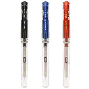 日本UNI三菱铅笔高光白笔um153中性笔1.0mm签字笔婚礼银白金色美术手绘画画uniball黑红蓝中性笔粗