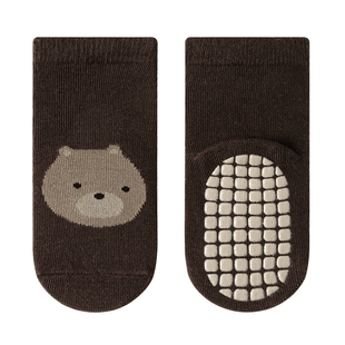 宝宝地板袜春秋薄款纯棉婴儿学步防滑袜子男童女童儿童幼儿中筒袜