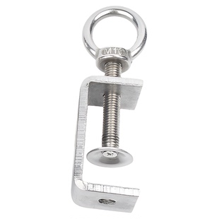 304不锈钢老虎卡子U型夹C型夹钢管方形夹具手拧吊环夹紧器紧固夹