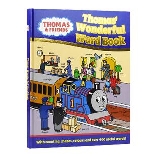 400词 儿童图解词典 Thomas Wonderful Word Book 小火车托马斯和他的朋友们 图画识字字典书 英文原版绘本 精装