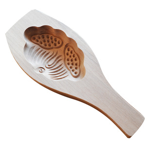 实木凹底加深卡通刺猬豆沙包子花样蒸馒头生肖马月饼葫芦木质模具