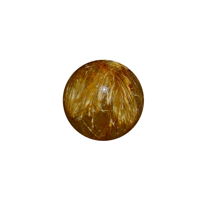 天然巴西金发晶球吊坠礼物情侣女