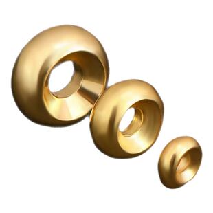 包18K金隔片配件文玩手链手串项链金珠隔珠大孔算盘珠diy配珠垫片