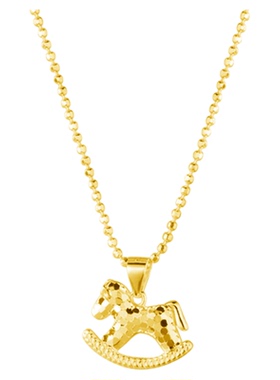 「旋转木马」S999纯银项链手作