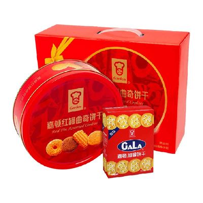 嘉顿铁盒罐装曲奇饼干
