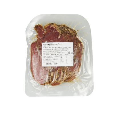 意口艺脍黑椒牛肉火腿片500g西餐