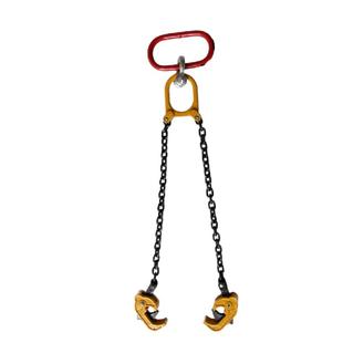 油桶吊钳双链夹子 链条挂钩钩子叉车专用起重吊具卸铁桶夹具吊钩