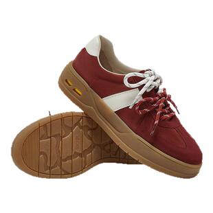 SKAP银河苏打圣伽步女鞋2026春季新款红色厚底增高休闲女款德训鞋