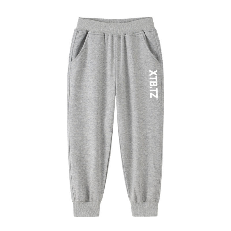 儿童运动裤纯棉藏青色夏季校服裤