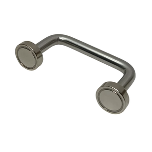 不锈钢免打孔磁吸U型拉手铁门把手配电箱橱柜机柜冰箱门拉手提手3